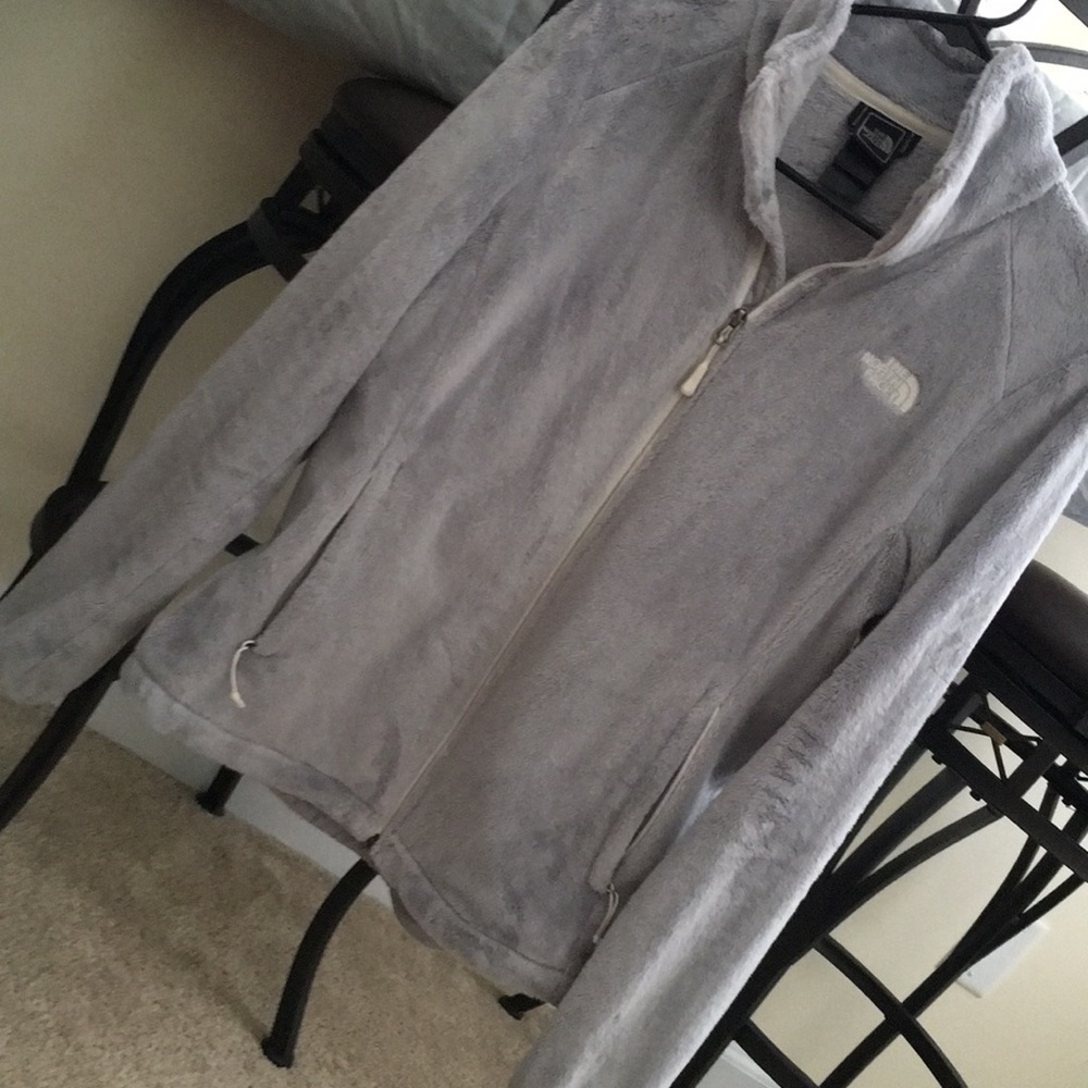 North face fuzzy jacket